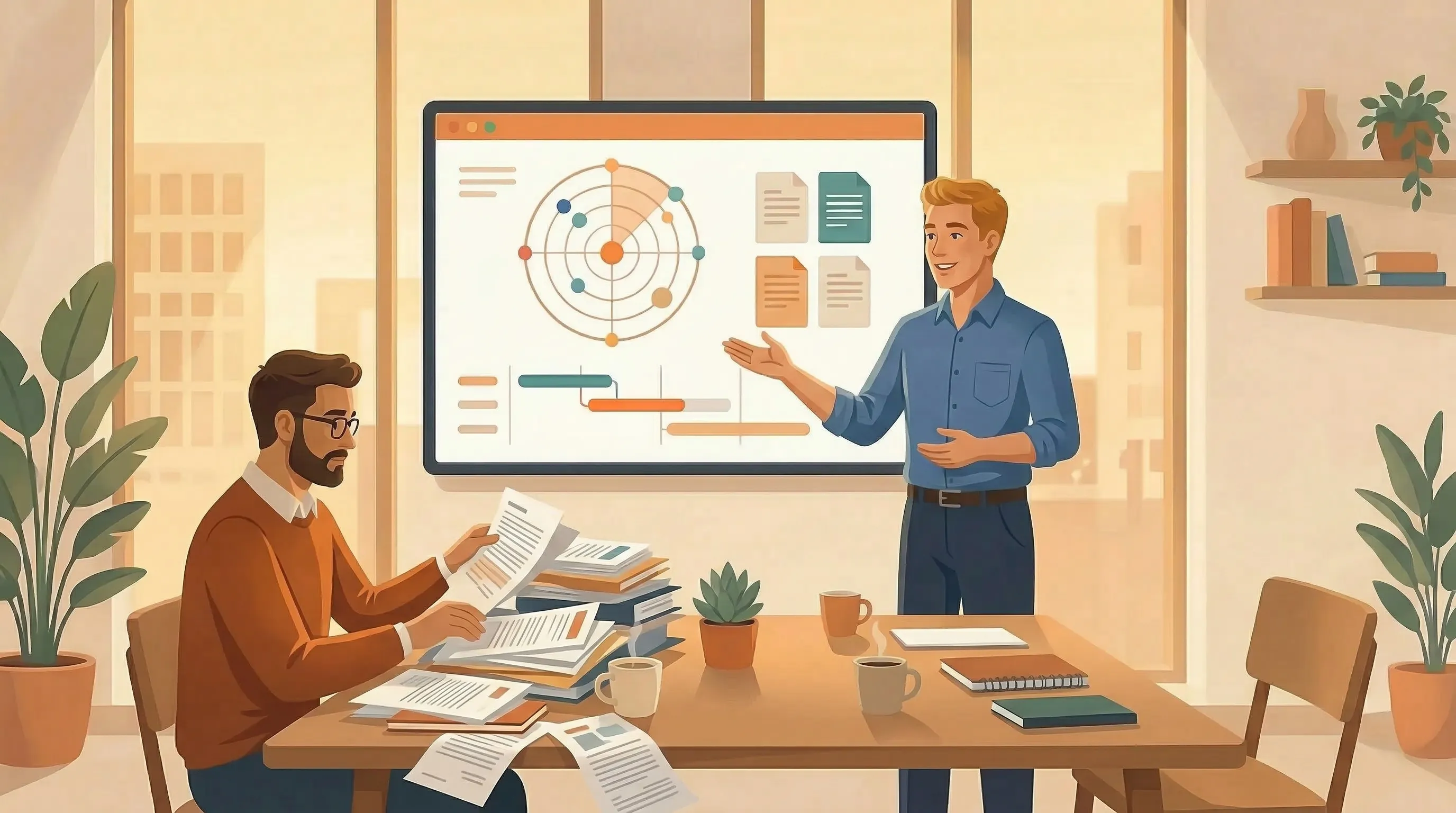 Two founders sorting through a flood of regulatory documents - the origin story of Policy Compass